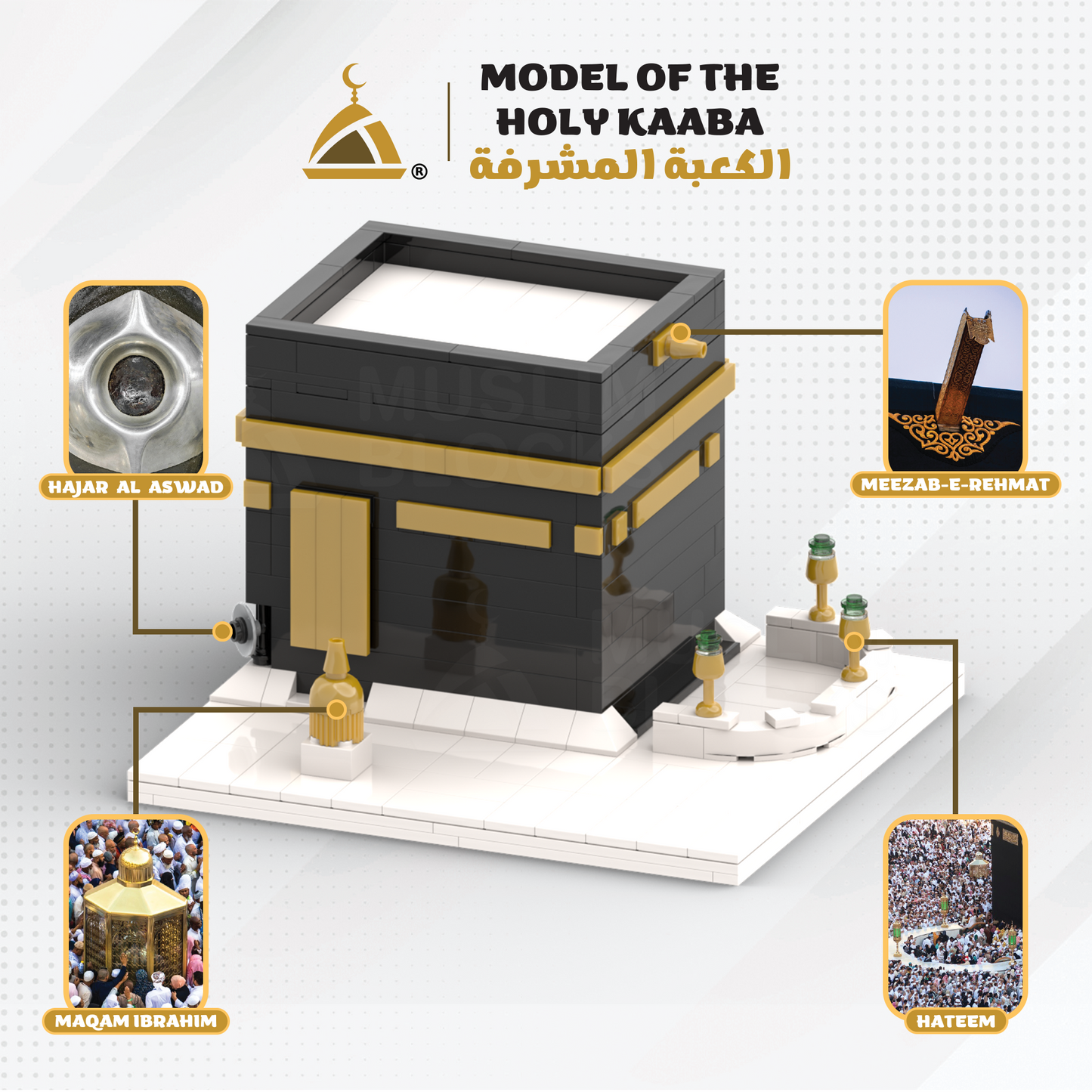 Kaaba - Islamic Building Blocks Set of the Holy Mecca